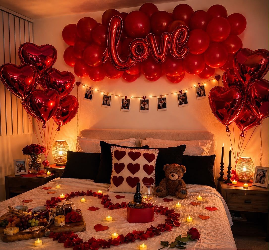 Premium romantic decoration setup
